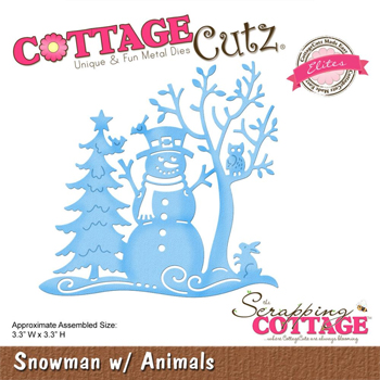 Cottage Cutz Snowman W/Animals CCE- 447